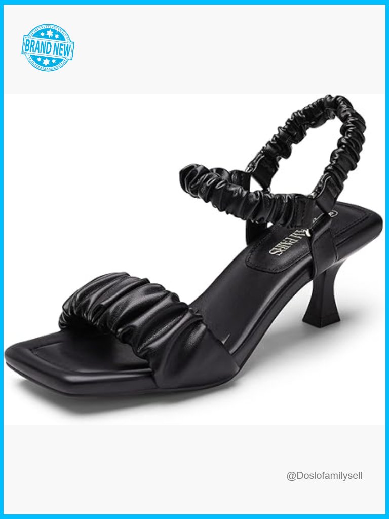 Square Toe Kitten Heel Sandals Cute Low Heel Dress Pumps For Wedding Party